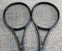 2 Excellent Condition, Barely Used Wilson RF97 ProStaff Autograph Racquets 4 5/8