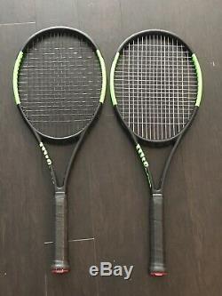 2 Wilson Blade 98 Countervail 16x19 Racquets Spec Matched By TW. Price for both