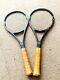 2 Wilson K Factor 88 Pete Sampras Tennis Racquets. Leather Grips. 4 3/8