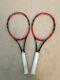 2 Wilson Pro Staff 97 4 3/8 Tennis Racquets Unstrung, 1 With Lead Tape