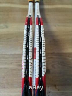 2 x Wilson Pro Staff 90 Grip 3 Used + Covers