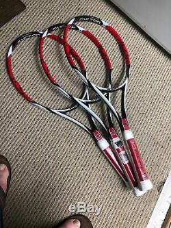 3 New Wilson K-Factor Six One 95 tennis racquet, 4 3/8 Brand New Original frame