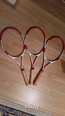 3 WIlson PRO STOCK Six One 95 Personal ATP Top Player