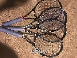 (4) Wilson H22 Xl Pro Stock Tennis Rackets Blade 18x20