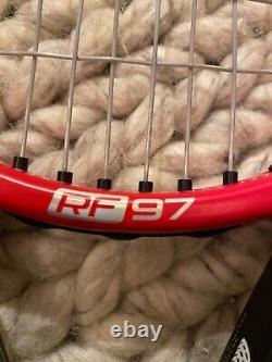 A tennis racket played by Roger Federer at the Gerry Weber Open