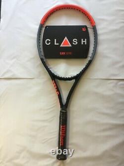 BRAND NEW Wilson Clash 100 Pro Tennis Racquet Grip Size 4 1/4