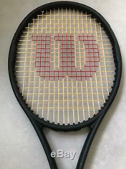 Blacked Out Custom Made Wilson Tennis Racket for Kei Nishikori // Pro Stock