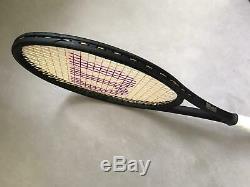 Blacked Out Custom Made Wilson Tennis Racket for Kei Nishikori // Pro Stock