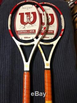 Brand New RARE / 2 Wilson Pro Staff 90 Tennis Racquet 41/2 withGripseal