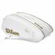 Brand New Wilson Federer Dna12 Racquet Tennis Bag White/gold Wimbledon Ltd. Ed