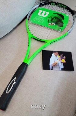 Carlos Alcaraz Signed NEW Wilson TENNIS RACQUET Autographed withProof Rare L@@K