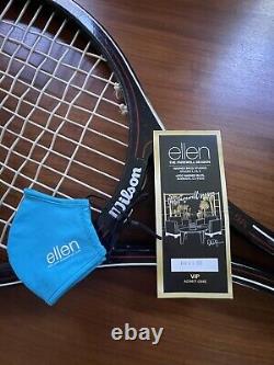 Ellen Degeneres Autographed GIANT Wilson Tennis Racket 54 to benefit charity