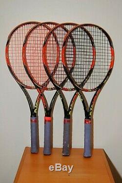 Lot of 4 Wilson Burn 100ULS STRUNG 4 0/8 (L0) Tennis Racket
