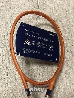 NEW Limited Edition Wilson Blade 98 Roland Garros Tennis Racquet Grip Sz 4 1/4