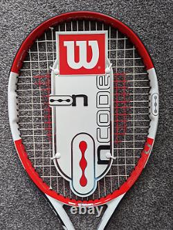 NEW OLD STOCK WILSON nCode nVision Tennis Racket Grip 2 with Carry Case Bag