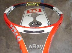 NEWithHoly Grail Wilson NCode 90 Roger Federer Signature Tennis Racquet 41/2