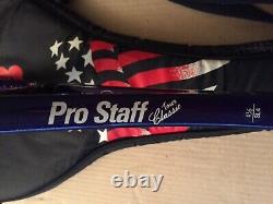 New Old Stock Tennis Racquet Wilson Pro Staff Classic Tour 6.6 Courier S&s