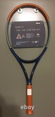 New WILSON Clash 100 Roland Garros Tennis Racquet 4 3/8 Racket LTD. EDITION