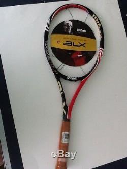 New Wilson BLX Six-One Tour 90 tennis racquet, 45/8, Federer Auto, original stock
