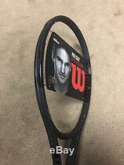 New Wilson Pro Staff RF97 Autograph Tennis Racquet Unstrung Grip Size 4 3/8 BLK