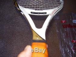 NewithWilson Pro Staff 90 6.0 BLX 2 feds signature Ed. Tennis Racquet 1/4