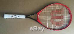 Nick Kyrgios Signed Wilson Tennis Racquet+photo Proofsee Him Sign Racquet