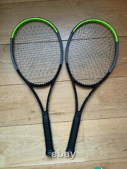 Pair of Wilson Blade 98 18x20 v7, grip size 3, tennis rackets L@@@@@K