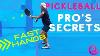 Pickleball Pro S Secrets Fast Hands At The Net John Cincola Pickleball Instructional
