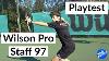 Playing With The New Roger Federer Racket Wilson Pro Staff 97