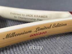 RARE Wilson Jack Kramer Millenium Autograph Tennis Racquet LMTD Edition 000/300