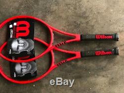 Rare/Newith 2 red Laver Cup Tennis Racquets First Edition 43/8