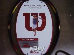 Rare/Wilson ProStaff 6.1 Classic 25th Anniversary Tennis Racquet Plastic On Grip