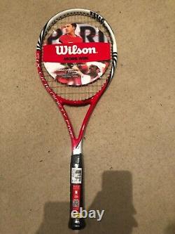 Red And White Wilson Tennis Racket Six One Ninety Five BLX brand new