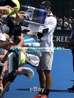 Roger Federer SIGNED Australian Open Champion Wilson Tennis Racquet PROOF