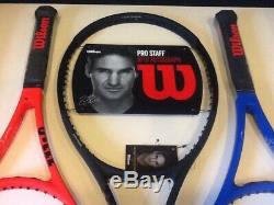 Roger Federer signed Pro Staff racquet, with COA, two Laver Cup racquets