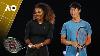 Serena Willams Kei Nishikori Wilson Racquet Launch Australian Open 2017