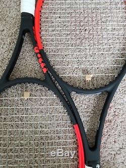 TWO Wilson Pro Staff 97 Racquets Rackets Countervail RF97 4 1/4 Black Autograph