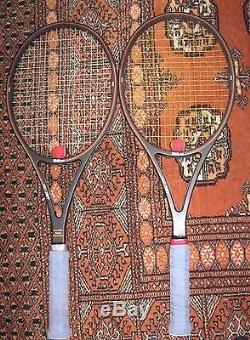 Two (2) WILSON PRO STAFF Midsize Tennis Racquet 4 5/8 Grip - St. Vincent