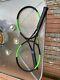 Two Used Wilson Blade 104 V6 Tennis Racquets. One Stung One Unstrung