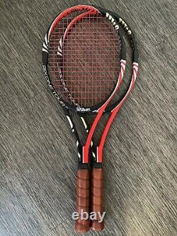 Two Wilson BLX Six-One Tour 90 RF Tennis Racquets 4 1/2 L4