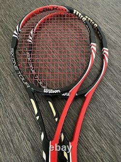 Two Wilson BLX Six-One Tour 90 RF Tennis Racquets 4 1/2 L4