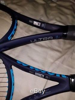 Two Wilson Ultra 100 Countervail 4 1/2 Tennis Racquets, Free Shipping