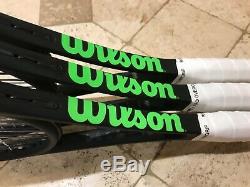 Up to three Wilson Blade 98 16x19 v7 Midplus tennis racquets 4 3/8