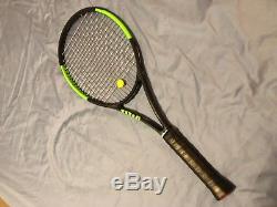 Used Wilson Blade 98 Countervail 16 x19 4 3/8 Tennis Racquet with Bag
