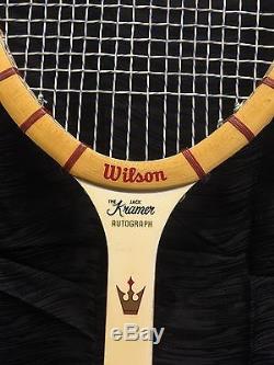 Vintage 1960's Wood Tennis Wilson Jack Kramer Autograph Racquet Racket