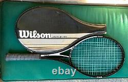 Vtg Wilson JAVELIN 95 PWS split open throat HM graphite tennis racquet S. Edberg