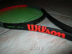 WILSON CLASH 98 Tennis Racquet Racket 4 1/8 L1 Gently Used Solinco Hyper G 17