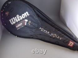 WILSON Hammer 26 Power Holes titanium Tennis Racket 4' Grip No. 0 & case