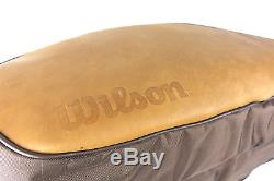 WILSON Leather 6 PACK Tennis Racquet Racket Bag Authorized Dealer Reg $600