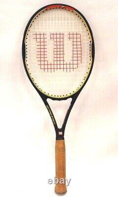 WILSON Pro Staff Tour Hyper Carbon Tennis Racket 4+5/8 Double Braid SL5 used